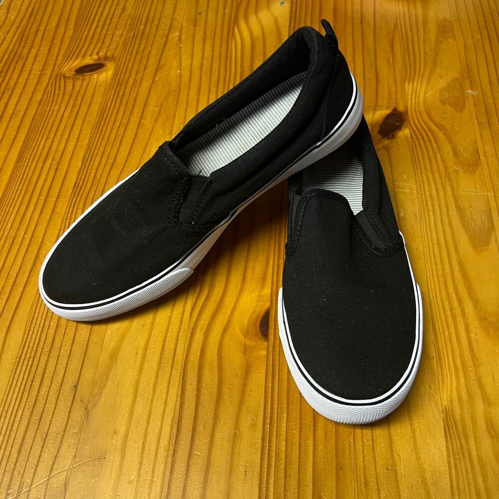 A New Day Black Slip On Loafers Size 8